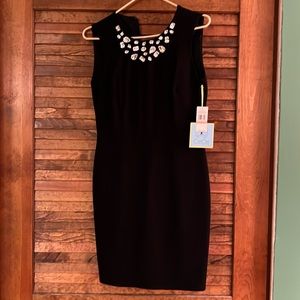 CeCe champagne soirée dress